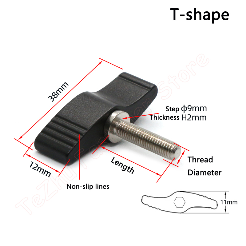 1pc M4 M5 M6 M8 Thumb Screws L - Barrel Bolt Slide incelemesi ve fiyatı