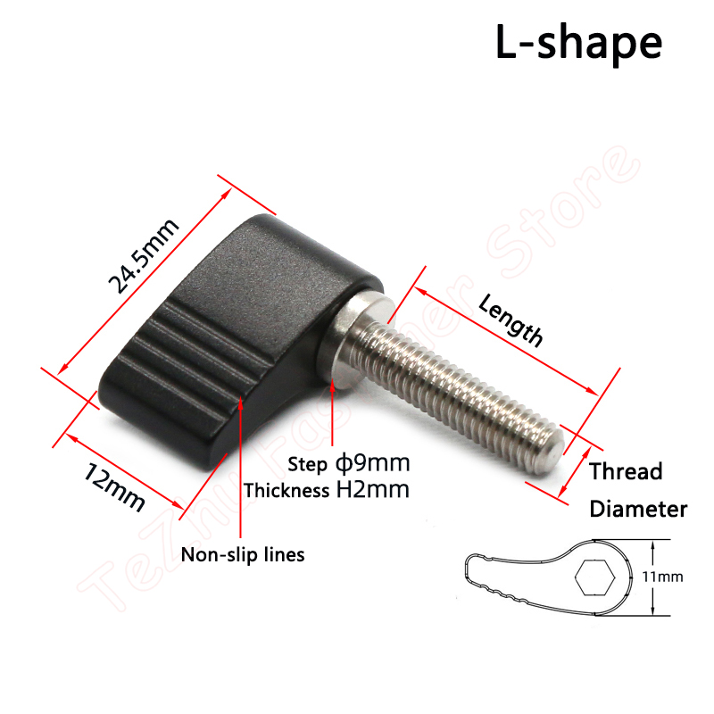 1pc M4 M5 M6 M8 Thumb Screws L - Barrel Bolt Slide incelemesi ve fiyatı