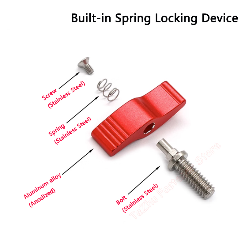 1pc M4 M5 M6 M8 Thumb Screws L - Barrel Bolt Slide incelemesi ve fiyatı