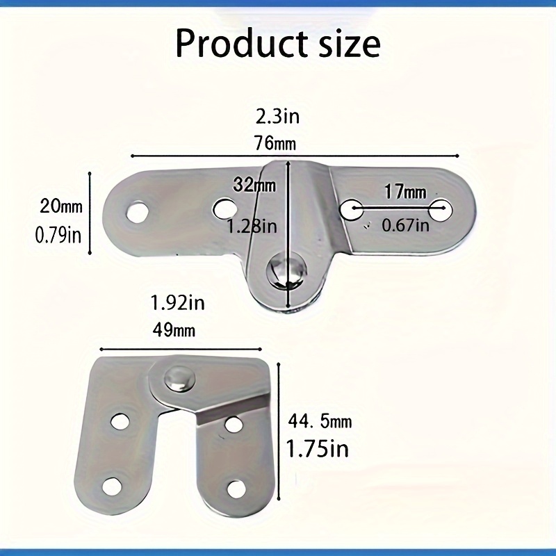 2PCS Ladder Folding Hinges Rot - Furniture Rotating Hardware incelemesi ve fiyatı