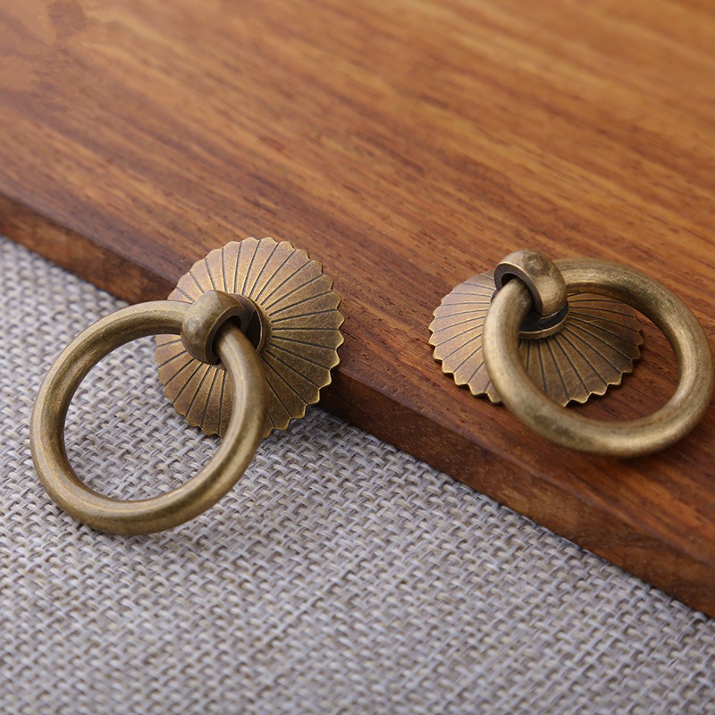 Vintage Brass Cabinet Ring Kno - Furniture Hardware Locks incelemesi ve fiyatı