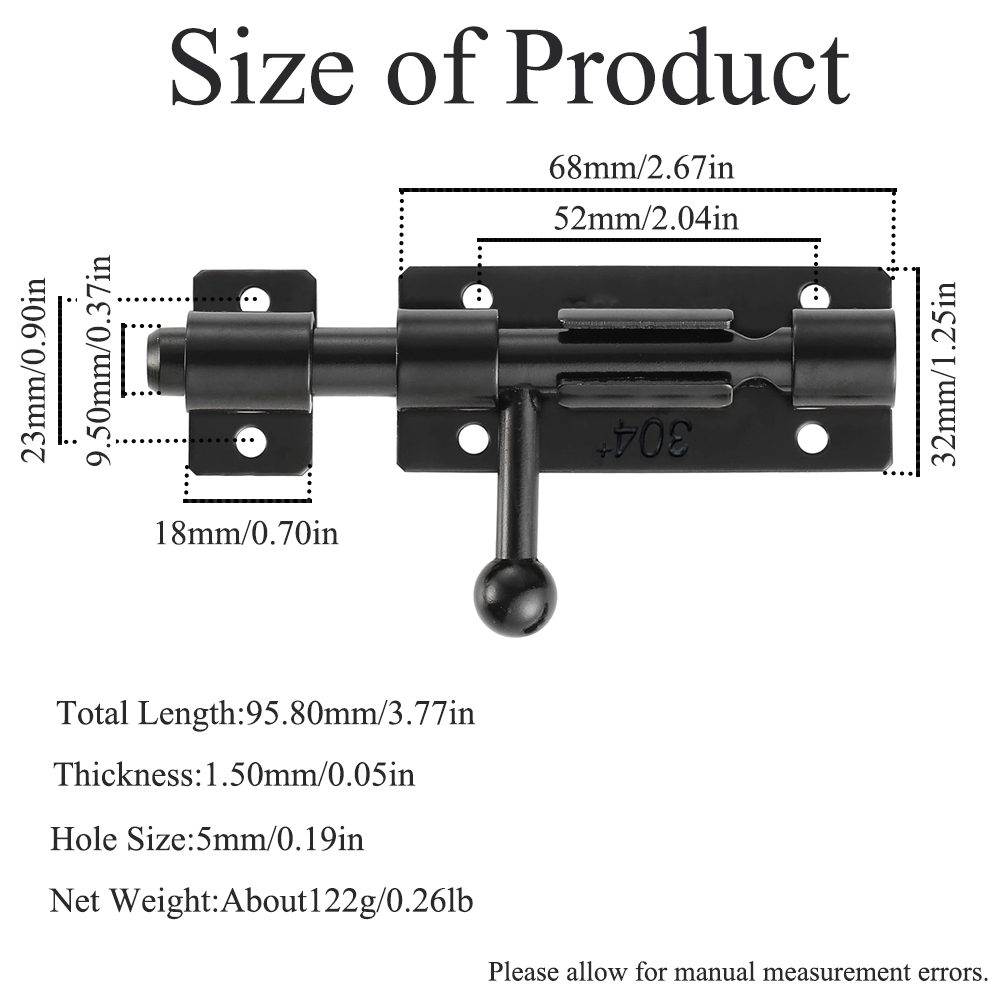 304 Stainless Steel Barrel Bol - Barrel Bolt Slide incelemesi ve fiyatı