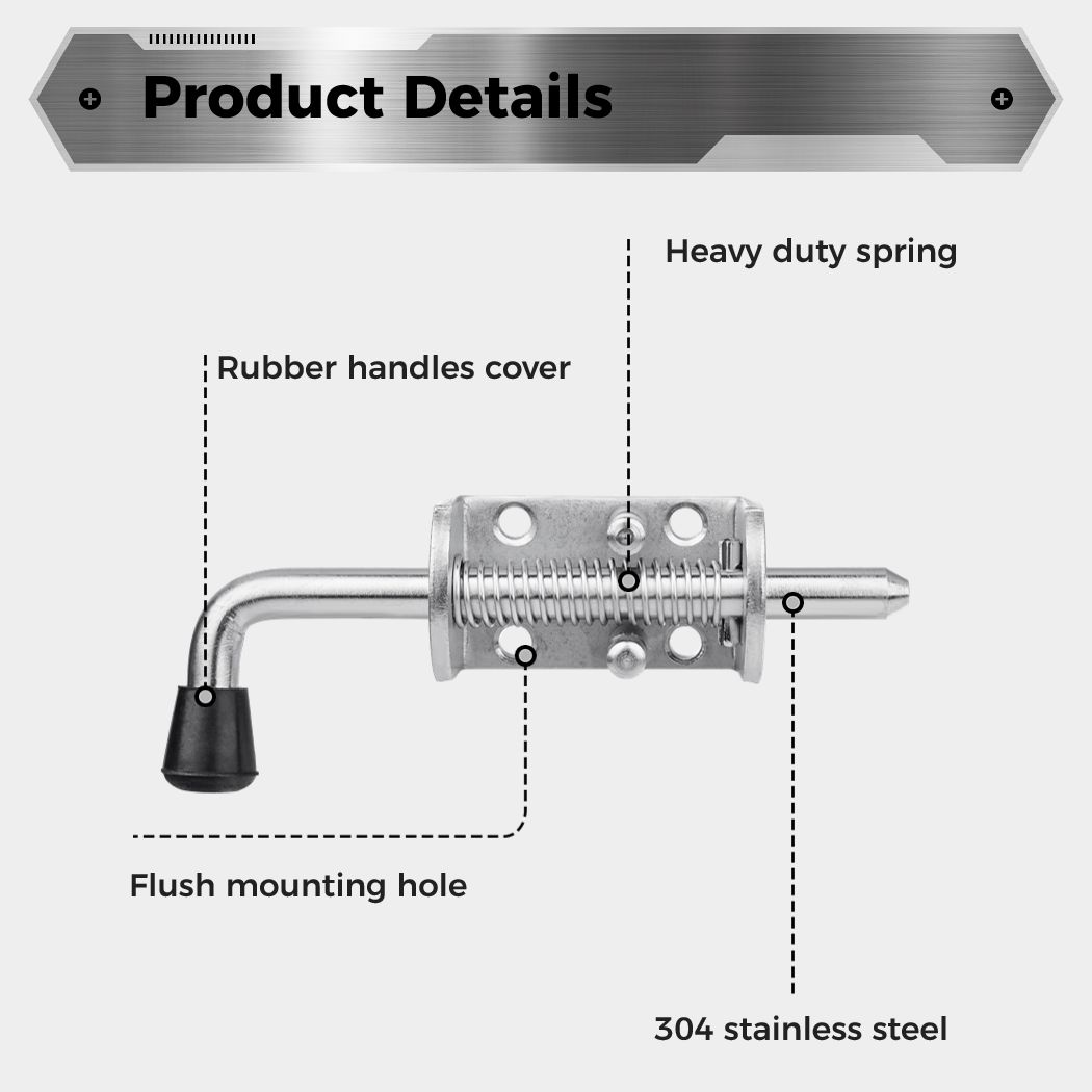 2Pcs Spring Loaded Latch Pin S - Barrel Bolt Slide incelemesi ve fiyatı