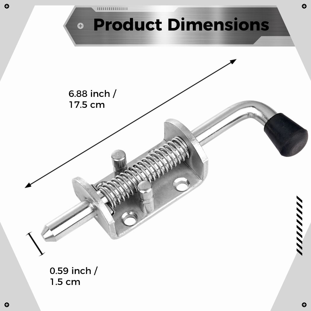 2Pcs Spring Loaded Latch Pin S - Barrel Bolt Slide incelemesi ve fiyatı