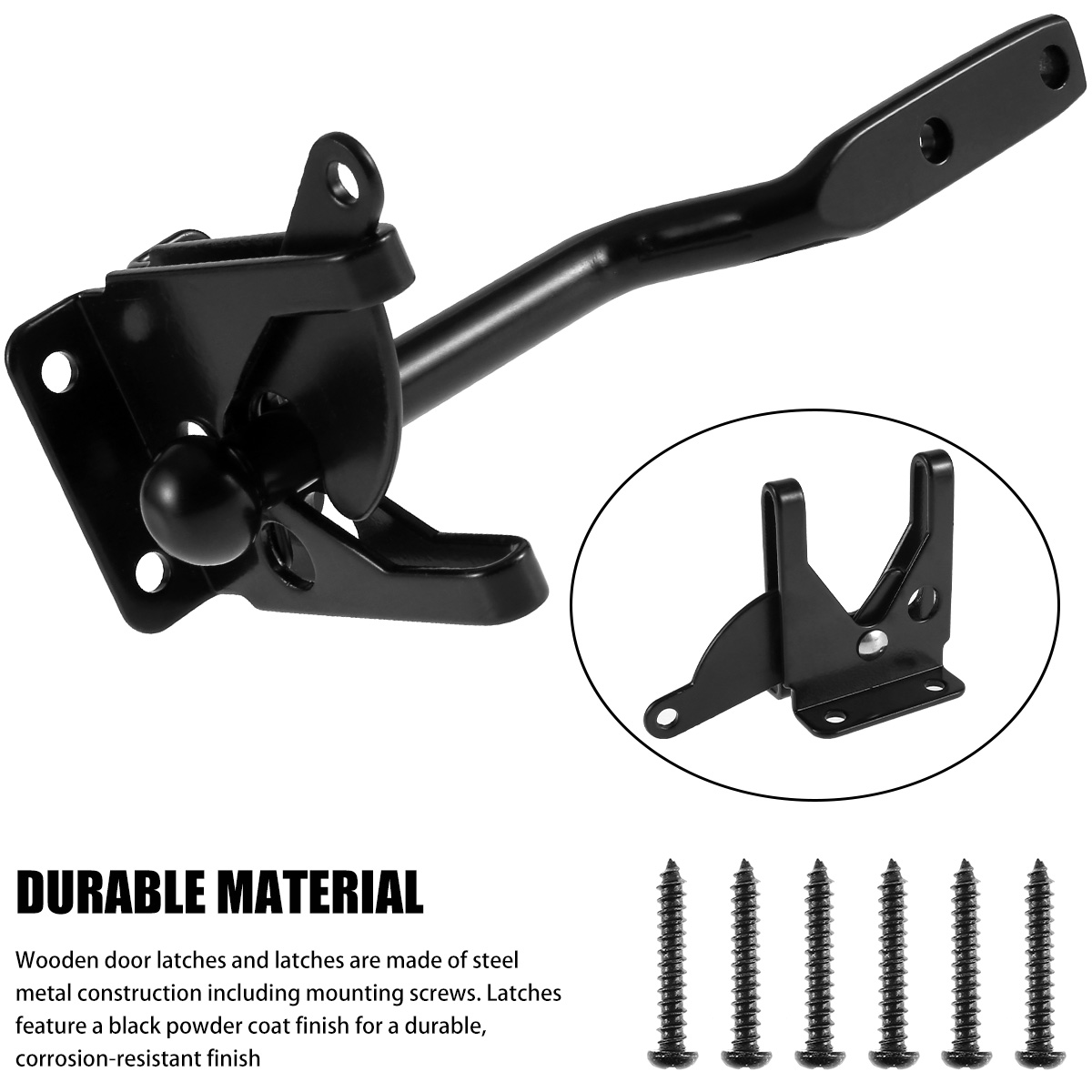 Self-Locking Gate Latch Carbon - Barrel Bolt Slide incelemesi ve fiyatı