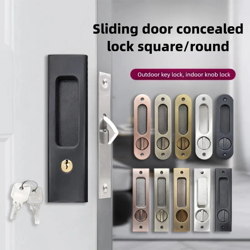 Sliding Door Lock Black Indoor - Furniture And Kitchen Hardware Fitting incelemesi ve fiyatı