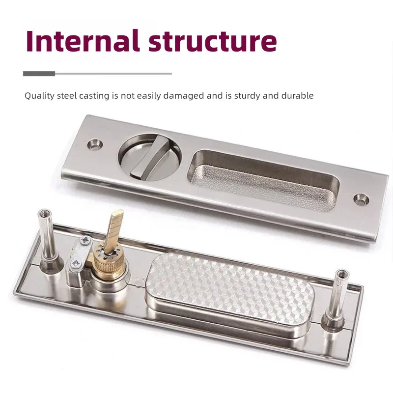 Sliding Door Lock Black Indoor - Furniture And Kitchen Hardware Fitting incelemesi ve fiyatı