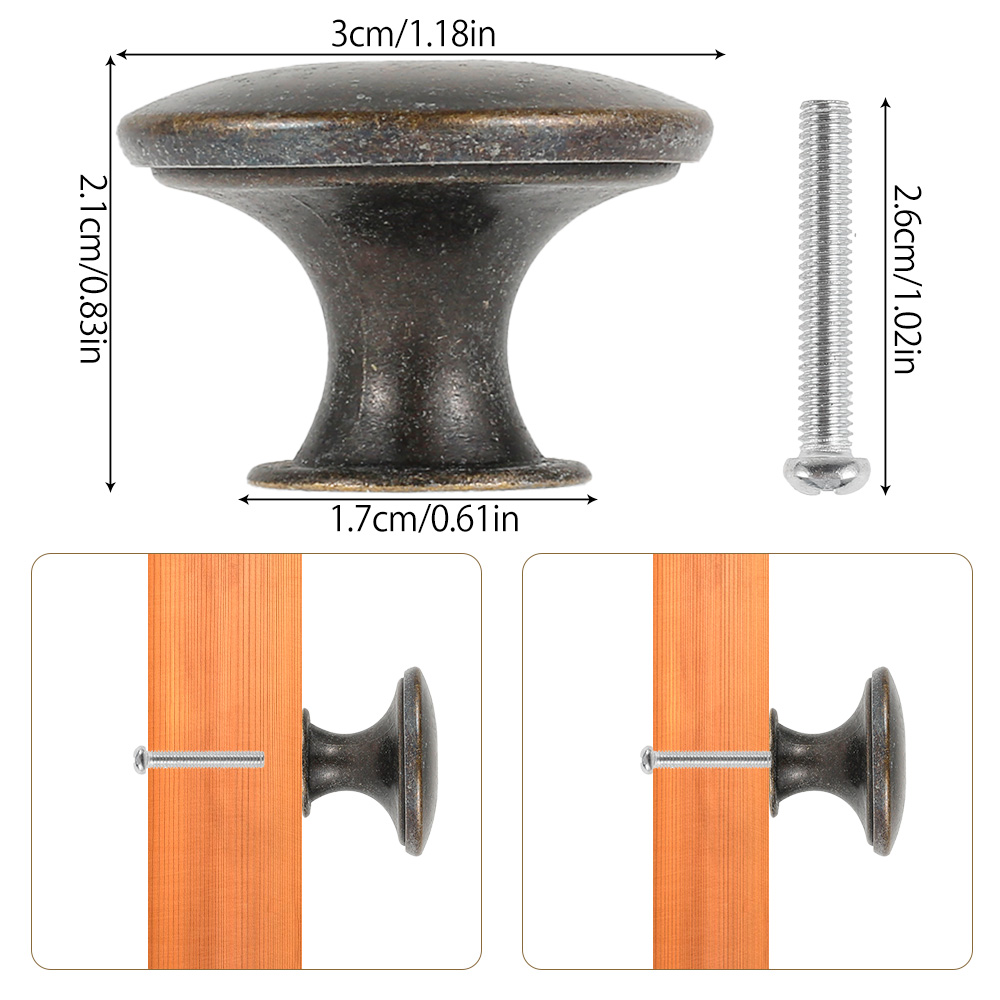 12PCS Retro Pull Handles Bronz - Furniture And Kitchen Hardware Fitting incelemesi ve fiyatı